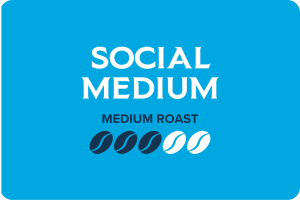 Social Medium Coffee Label